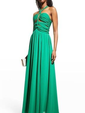 Ronny Kobo Collection Emerald Green Maxi Dress